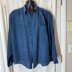 Vintage Basix Fenn Wright & Manson Silk Shirt